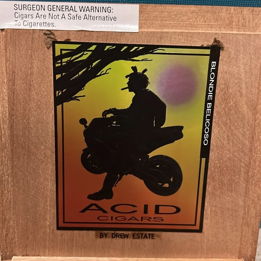 Cigar box.  Acid Cigars by Drew Estate Wood box - Picture 4 of 12
